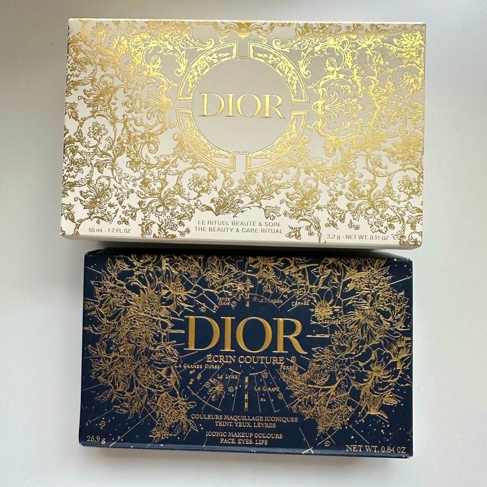 NEW Holiday DIOR gift or decor BOX set of 2 - empty